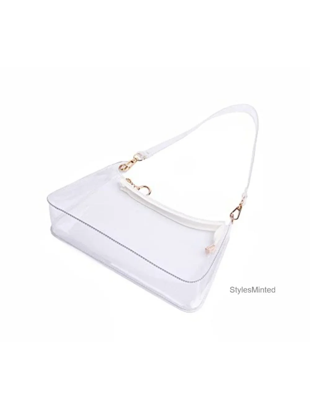 Clear Stadium Approved Purse for Women - Waterproof PVC Shoulder Bag with